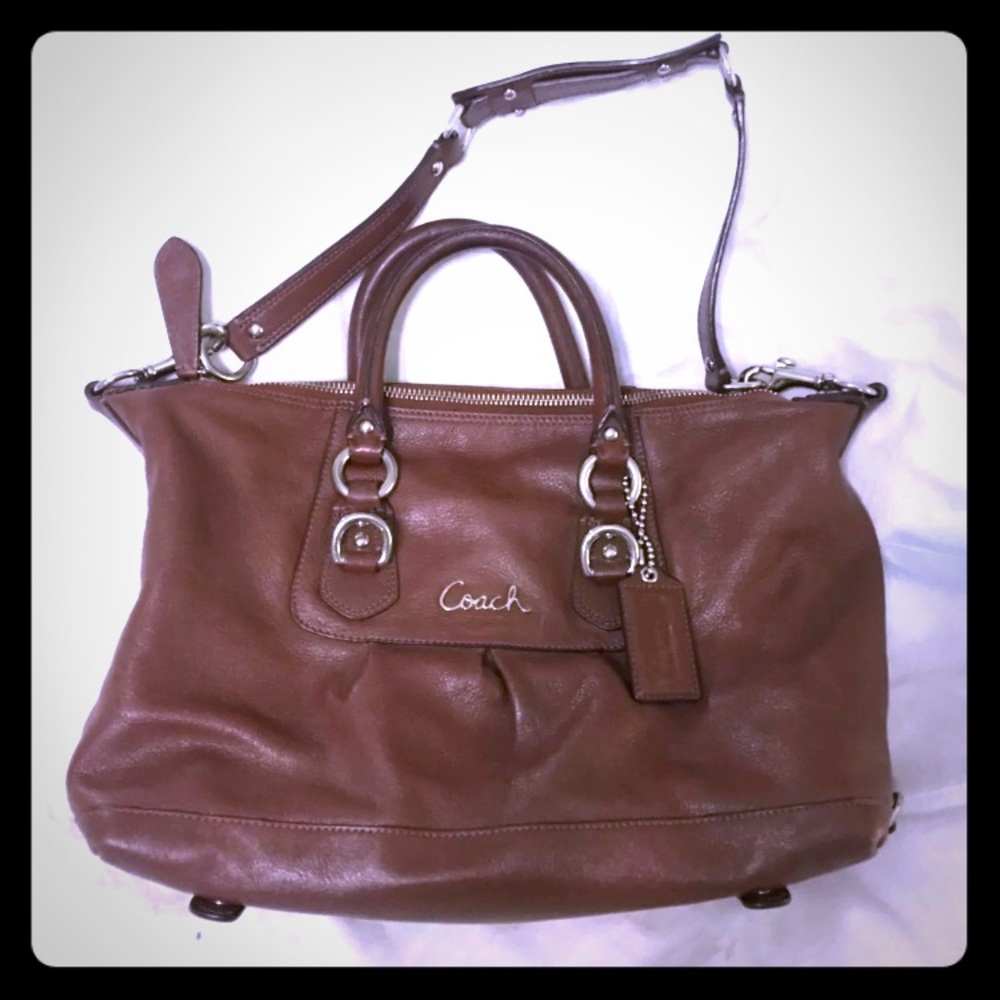Coach Ashley chocolate brown satchel ! Gorgeous!